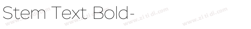 Stem Text Bold字体转换